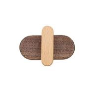 RUHTEUO Maniglie per mobili Gancio in legno Noce Appendiabiti da parete for bagno Camera letto for casa Asciugamano Chiave Decorazione Ganci(Color-2)