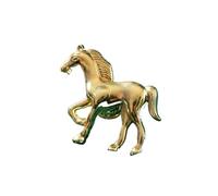 RUHTEUO Maniglie per mobili Maniglia for pomello dell'armadio for mobili e cassetti Maniglie for porte Tira la manopola del cassetto for il comò dorata for animali vegetali Pomelli cucina(Horse)