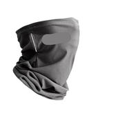 RUHTEUO Maschera solare in seta di ghiaccio for uomo e donna, for ciclismo all'aperto, tinta unita, con protezione UV, bandana for orecchie, sciarpa estiva(Dark Grey)