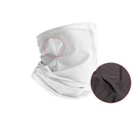RUHTEUO Maschera viso con protezione UV, fazzoletto da collo estivo rinfrescante for uomini e donne, maschera viso e collo for ciclismo, sci, pesca, escursionismo, corsa(White)