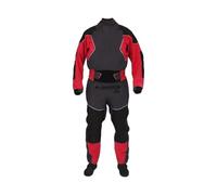 RUHTEUO Muta Uomo Muta Stagna da Kayak A 4 Strati for Uomo, Guarnizioni in Lattice su Collo E Polsi, Doppia Gonna Regolabile, Chiusura A Strappo in Neoprene Muta stagna for Kayak(Red,L)