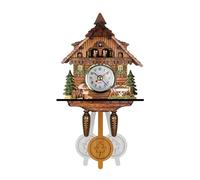 RUHTEUO Orologio a cucu Orologio da Parete a cucù Montaggio a Casa in Legno Design Cronometrista Artigianato Accessori for la Decorazione della casa Orologio a cucu con Uccellino Che esce(CM009)