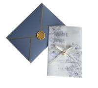 RUHTEUO Partecipazioni Matrimonio 50 Pezzi di invito for Matrimonio, Fidanzamento, Laurea, Compleanno, Biglietto Auguri for Feste aziendali Partecipazioni Matrimonio Personalizzate(Purple)