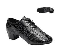 RUHTEUO Scarpe da ballo uomo Scarpe Da Ballo Uomo In Pelle, Latino Sala, Tango, Con Lacci, Moderne For Insegnanti Scarpe da ballo latino americano uomo(5cm,39)