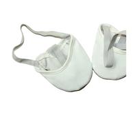 RUHTEUO Scarpe da ginnastica artistica morbida for ragazze, scarpe ritmica in pelle con punta mezza per danza jazz, lirico, moderno e(GIRLS_ALL SEASONS_5)