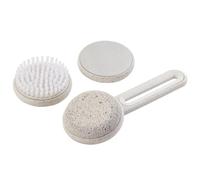 Rui Smiths CarbonConscious - Set per pedicure, per pelle liscia e suole, include lima intercambiabile, pomice e spazzola per la pulizia, realizzato in bioplastica di paglia di grano