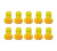 Ruiandsion - 10 lampadine LED T3 da 8 mm, base COB chip LED per cruscotto auto, strumento di lettura, colore: giallo