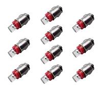 Ruiandsion 10x BA7S auto lampadina LED rosso Dash orologio spia cruscotto pressione interruttore luce 12V lampadine negativo Earth negativo a lampadina Side