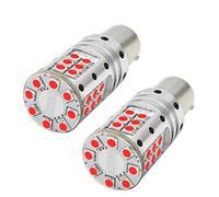Ruiandsion 2 lampadine a LED 1157, rosse 10-30 V, estremamente luminose, 3030, 32SMD, Canbus 2357, 7528, BAY15D, ricambio per luci di arresto del freno di coda, non polarità