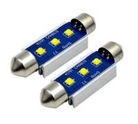 Ruiandsion 2 lampadine a LED a forma di festone da 41mm bianco super luminoso per interni auto senza errori senza errori CANBUS LED per auto, luce per targa, luce a cupola