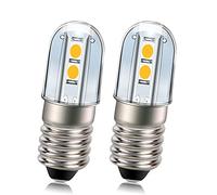 Ruiandsion 2 lampadine a LED E10, luce bianca calda, 24 V, 3030, chip 4SMD, per fari, torce, luci da lavoro, non polarità