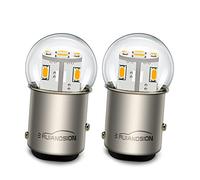 Ruiandsion 2 lampadine LED 1157 48 V BAY15D 2057 2357 7528 bianco caldo 3014 12SMD chip LED luci posteriori LED frenatura