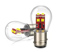 Ruiandsion 2 lampadine LED 1157, Upgrade BAY15D 2057 2357 7528, Bianco 9V-30V 12V 3535 6SMD LED, Sostituto per luci di retromarcia, freno e luci posteriori