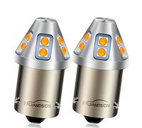 Ruiandsion 2 lampadine LED 7507 PY21W BAU15S, colore ambra, 10-60 V, 3030, 10 SMD, chipset di ricambio per indicatori di direzione dell'auto