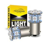 Ruiandsion 2pcs 1156 LED Bulbs 24V 5050 Chipset 12SMD rosso per luce di svolta