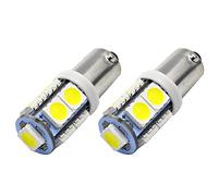 Ruiandsion 2pcs BA9S BA9 lampadina 12V LED BA9S 53 57 1895 64111 Luce bianca luminosa eccellente 5050 9SMD chipset LED del portello interno laterale di cortesia Luci Mappa Light Bulb