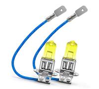 Ruiandsion 2pcs H3 alogena fari lampadina nebbia 100W 12V Giallo 64151 12336 lampadine