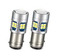 Ruiandsion 2pcs Lampadina LED 1157 6-24V Bianco BAY15D 2357 2057 1034 LED 3030 22SMD Chipset di Sostituzione per Luci di Retromarcia e Coda