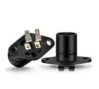 Ruiandsion 2pcs Microonde Lampadina Socket Z187 T170 Supporto Base di Ricambio per Universale Microonde Pera Forno Lampada Socket-W02