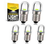 Ruiandsion 5 pezzi Lampadina LED E10 verde 6V per luci indicatrici di serre