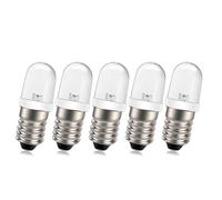 Ruiandsion 5 pz E10 LED Lampadine 230V 220 Volt Bianco E10 Base Mini Vite Sostituzione Lampadine per Illuminazione Decorativa