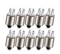 Ruiandsion B9 10 PZ 1.2V 0.3A Miniatura Lampadine di Ricambio Mini Lampadina per Esperimento Elettrico Fisico Base Vite Indicatore Luce Lampadina a incandescenza