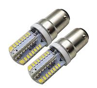 Ruiandsion BA15D Lampadine LED 230V AC Lampadina con base a doppia baionetta 3014 64SMD Chip bianco per luce macchina da cucire, lampadario, non dimmerabile