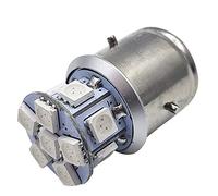 Ruiandsion BA21D LED lampadina Giallo 6V Super Bright 5050 12SMD Chips lampadina a LED per il faro della moto (confezione da 1)