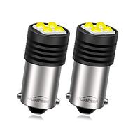 Ruiandsion BA9S - Lampadina LED 10-30 V BA9 1895 1891 53 57 bianco 3030 4SMD, chipset LED di ricambio per interni auto, plafoniera, targa, vano portaoggetti, luci (confezione da 2)