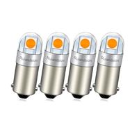 Ruiandsion BA9S Lampadina LED 24V Non Polarità BA9 1895 1891 53 57 Gialla 3030 2SMD Chipset per Luci Interno Auto, Cupola, Mappa e Targa, Confezione da 4