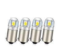 Ruiandsion BA9S - Lampadina LED BA9 1895 1891 53 57, 6 V, lampadine LED 3030 2SMD, lampadine di ricambio per interni auto, cupola, targa, guanti, confezione da 4