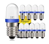 Ruiandsion Confezione da 10 lampadine LED E10, 6 V, luce blu, mini torcia, lampadine di ricambio per torce, fari, torce, lanterne da campeggio