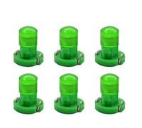 Ruiandsion - Confezione da 6 lampadine a LED T3 da 8 mm con chip COB, per luci del pannello di lettura degli strumenti sul cruscotto dell'auto, verde