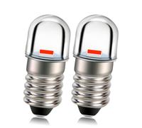 Ruiandsion E10 Lampadina LED 6V 2525 1 Chip SMD Rosso 100LM LED Sostituzione Lampadina per Lampada da Tasca Torcia Luce Confezione da 2