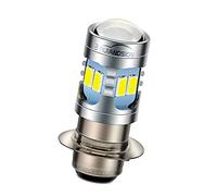 Ruiandsion H6M LED Bulb DC 6V 12V Universal 5730 12SMD 6000K Bianco 600lm LED Lampadina di ricambio per faro moto Fendinebbia DRL Daytime Driving Lamp (confezione da 1)