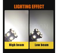 Ruiandsion H6M LED Faro Del Motociclo P15D Luce Di Marcia Diurna 6V 6000K 4300K