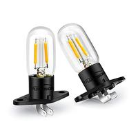 Ruiandsion Lampadina a Microonde Z187 Base 240V 2A 25W LED Lampadina a Microonde per Lampada a Microonde Forno a Pera, Giallo (Confezione da 2)