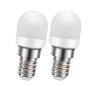 Ruiandsion Lampadina LED E14 SES 220V 2W 400LM con chip LED 2835, 360° non dimmerabile per cappa forno microonde, 3000K bianco neutro, confezione da 2 pezzi