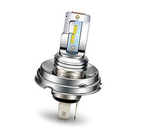 Ruiandsion Lampadina LED P45T H5 R2 giallo DC 10-30V super luminosa CSP 4SMD Chipset LED per fari anteriori auto moto