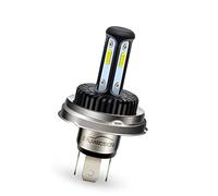 Ruiandsion Lampadina LED R2 P45T H5 AC/DC 12-24 V super luminosa, bianca abbagliante, lampadina LED per faro moto, non polarità