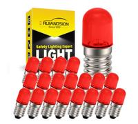 Ruiandsion Lampadine LED E10 12V Rosse, Confezione da 20 pezzi, Piccole lampade per ferrovie modellistiche, torce, luci di segnalazione aerea, indicatori di apparecchiature