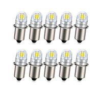 Ruiandsion P13.5S - Lampadina LED 3V non polare bianca 3030 2SMD chip LED per lampada torcia lanterna luce di lavoro confezione da 10