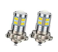 Ruiandsion P26S Lampadina per faro a LED per moto 6000K Bianco DC 6V Super Bright 2835 24SMD Chips Lampada per moto a LED (confezione da 2)