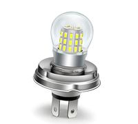 Ruiandsion P45T H5 R2 Lampadina LED 10-30V Bianco Super Luminosa 3014 39 Chip SMD Non Polarità Anabbagliante/Abbagliante Sostituto per Luci Moto (Confezione da 1)