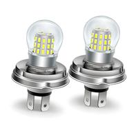 Ruiandsion P45T H5 R2 Lampadina LED Moto Bianca 10-30V Non Polarità Super Luminosa 3014 39SMD 800LM Alimentatore Integrato Sostituto per Fanale Anteriore Auto/Moto (Confezione da 2)