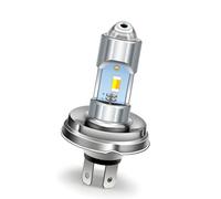 Ruiandsion P45T H5 R2 LED Lampadina DC10V-80V Non Polarità Super Luminosa 3570 3SMD Chip Luce Alta Bianca Luce Bassa Gialla Sostitutiva LED per Moto Auto Fanale Anteriore (Confezione da 1)