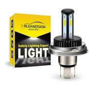 Ruiandsion R2 P45T H5 Lampadina del Faro LED H5 AC/DC 12-24V Super Luminosa Bianca Alto Basso Fascio Lampadina LED per Faro Moto, Senza Polarità