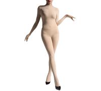 RUIBAVYA Bodystocking Donna Body A Manica Lunga per Tutto Il Corpo Include Guanto A Cinque Dita Body Stockings Nylon Tuta In Velluto 122D Catsuit Sexy