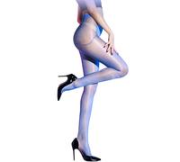 RUIBAVYA Collant da donna a 360°, senza cuciture, in nylon, Blu, Taglia unica