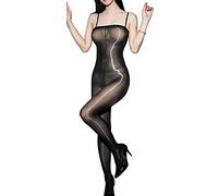 RUIBAVYA Donna Bodystocking Catsuit Sexy Bodystocking 8D Collant Olio Lucide Trasparente Bodysuits Bodystockings